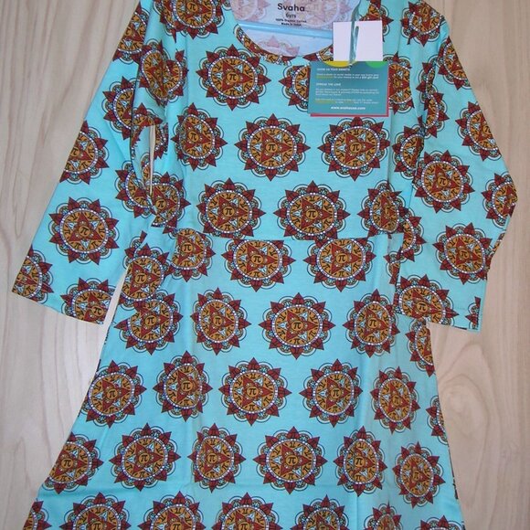 Discontinued NWT Svaha Mandala Pi fit & flare dress - Picture 1 of 16